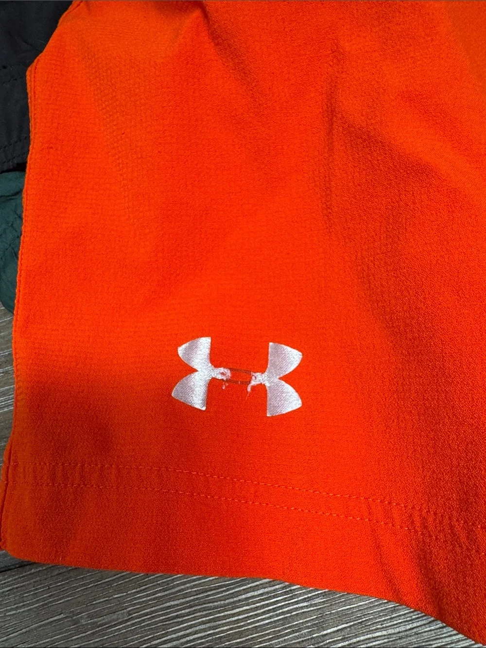 Auburn player issued Under Armour Orange Men's Athletic Shorts with Navy Accents